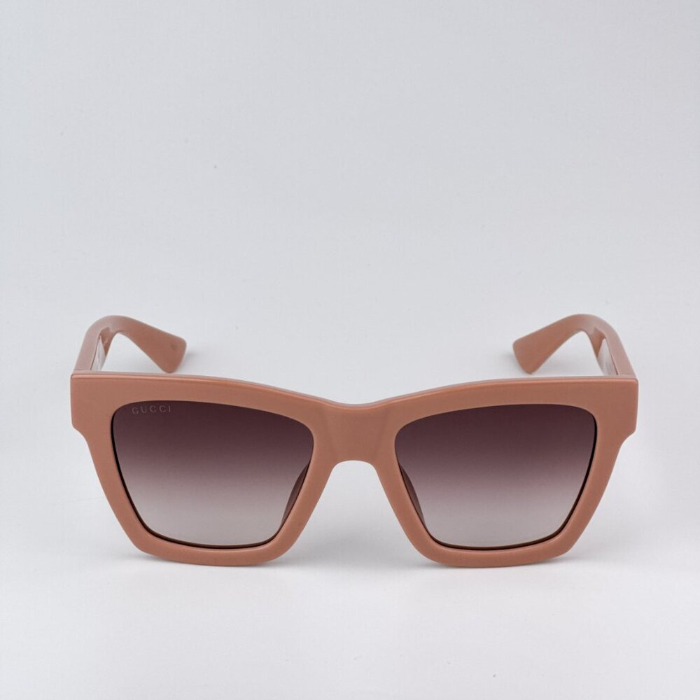 Gucci GG1714S 005 BRAND NEW Sunglasses Cloud Rose Pink Brown Gradient Women